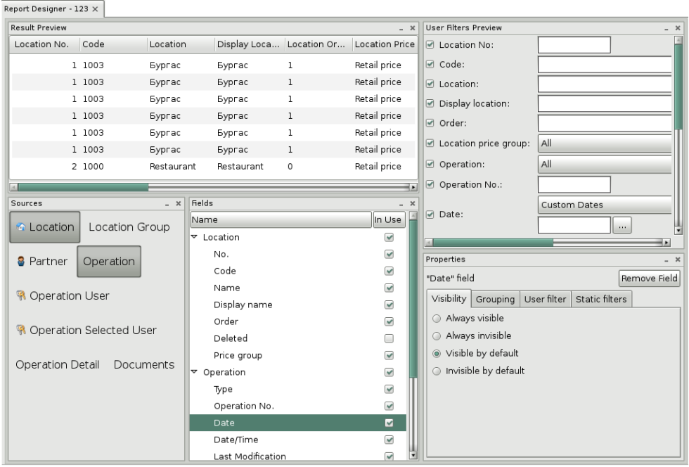 Report Designer | IncoPOS Documentation